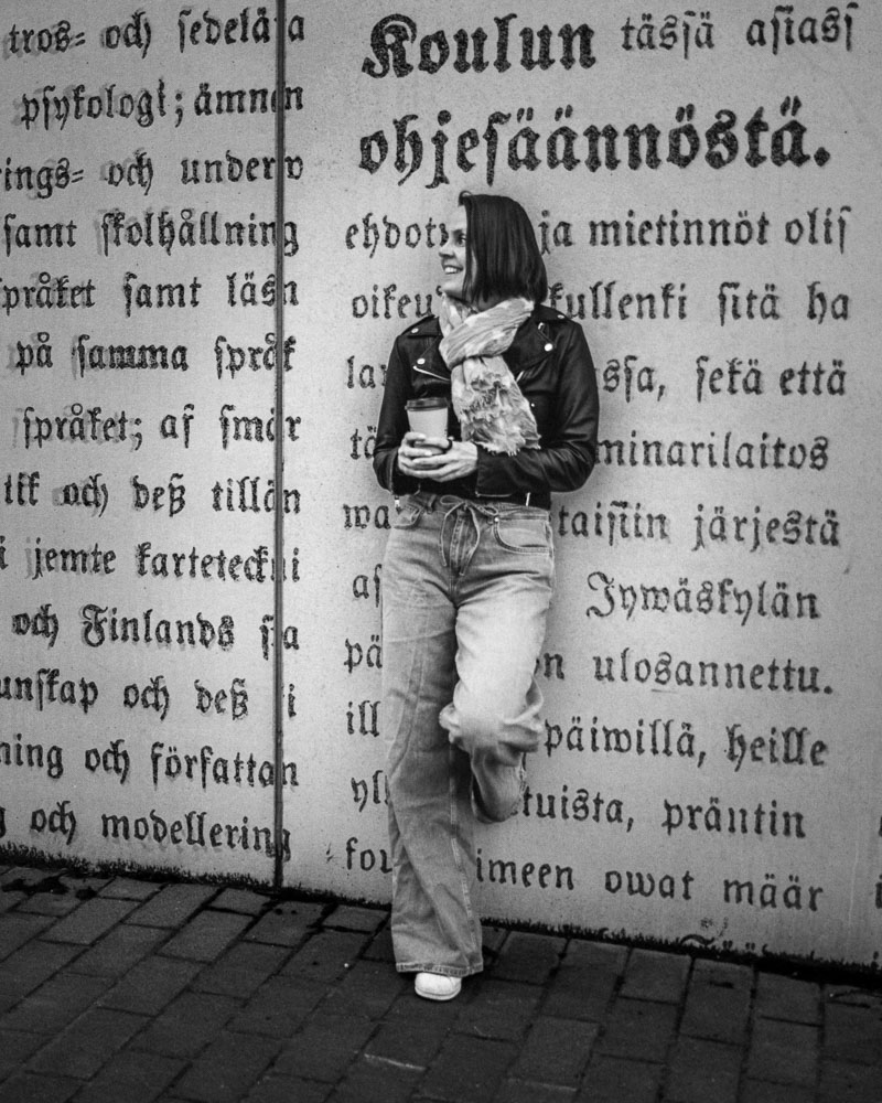 Tfp jyväskylä mustavalkoinen potretti