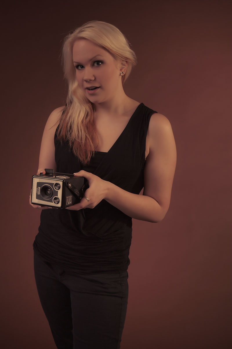 Tfp oulu studio nainen kamera